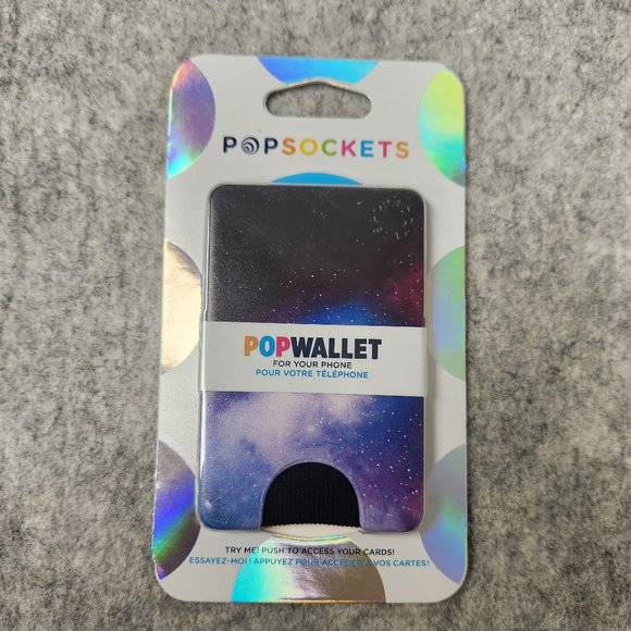 Blue Galaxy Popsockets PopWallet Official Wallet for Smartphones and Tab… - Picture 1 of 3